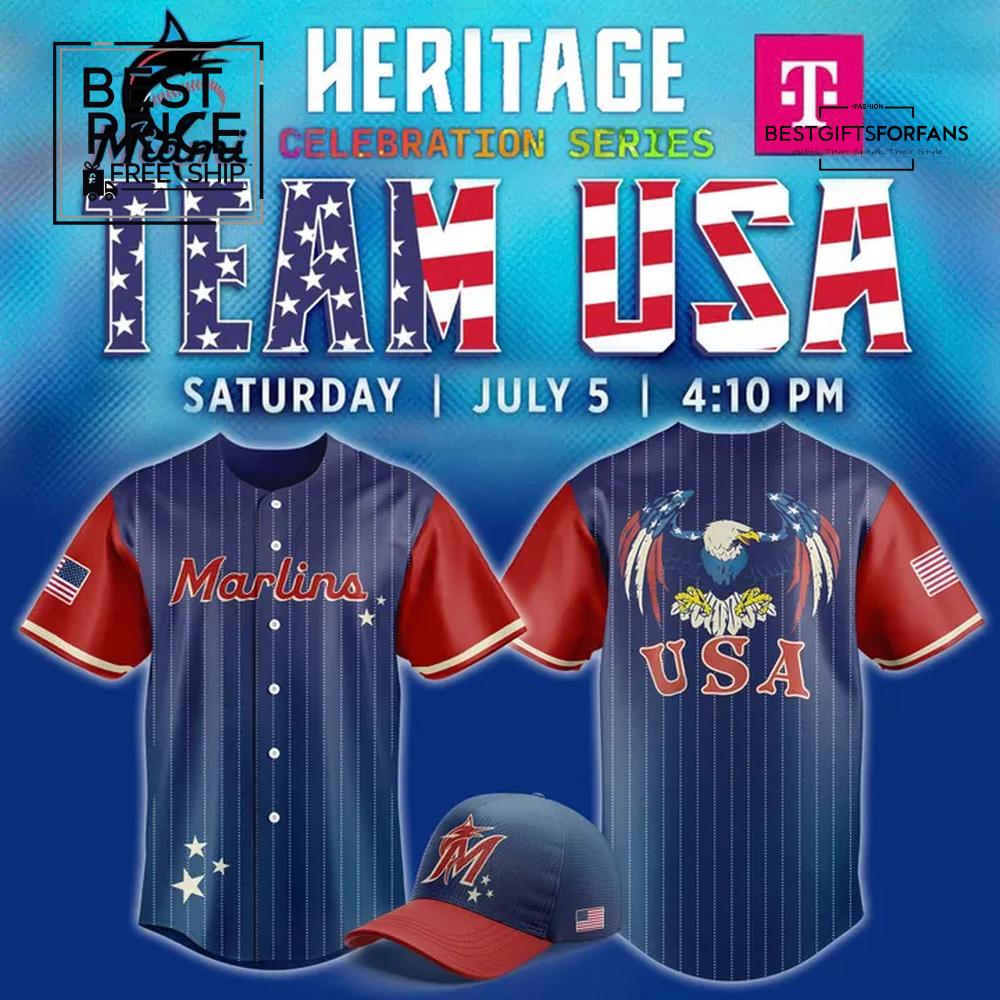 Miami Marlins Celebrate Team USA Limited Edition Baseball Jersey