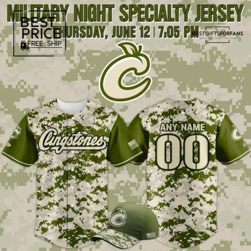 Columbus Clingstones x Military Limited Edition Baseball Jersey