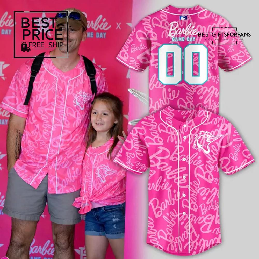 Fayetteville Woodpeckers x Barbie Day Limited Edition Baseball Jersey Fayetteville Woodpeckers x Barbie Day Limited Edition Baseball Jersey