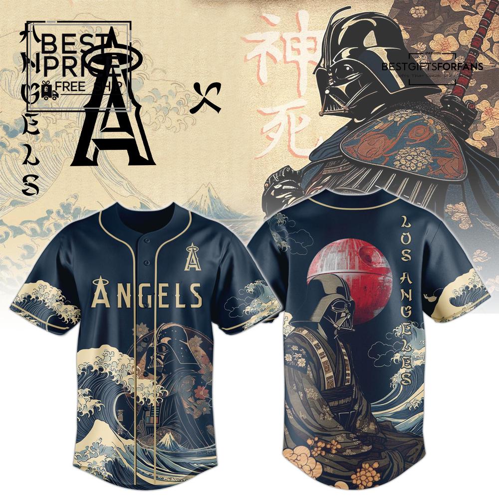 Lord Vader x Angels 2025 Japan Limited Edition Baseball Jersey Lord Vader x Angels 2025 Japan Limited Edition Baseball Jersey