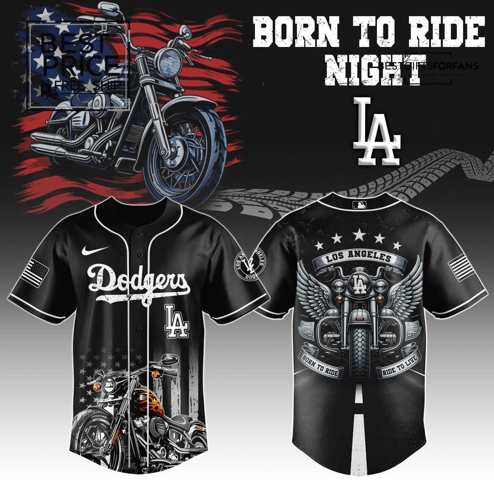 Los Angeles Dodgers x Harley-Davidson Limited Edition Baseball Jersey