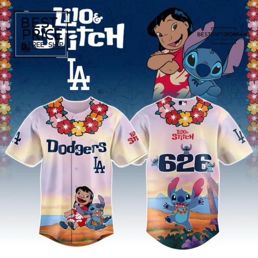 Los Angeles Dodgers x Lilo & Stitch Limited Edition Baseball Jersey