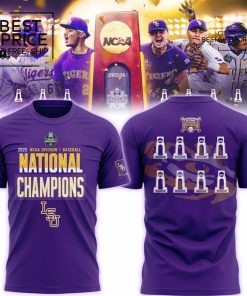 Men’s LSU Tigers 2025 NCAA Baseball Men’s College World Series Limited Edition T-Shirt