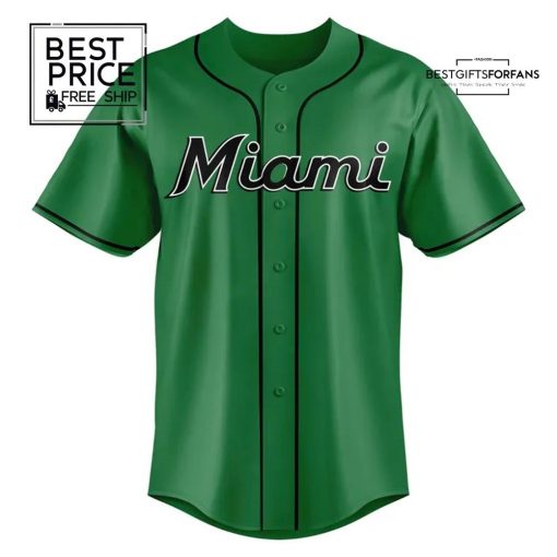 Miami Marlins Flanigan’s Fest 25 Green Limited Edition Baseball Jersey