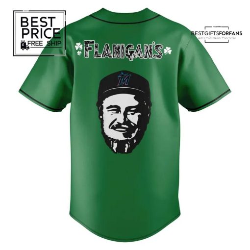 Miami Marlins Flanigan’s Fest 25 Green Limited Edition Baseball Jersey