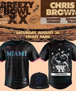 Miami Marlins x BREEZY BOWL XX concert Limited Edition Baseball Jersey