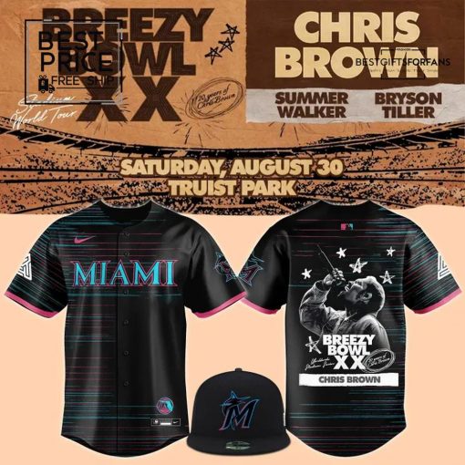 Miami Marlins x BREEZY BOWL XX concert Limited Edition Baseball Jersey