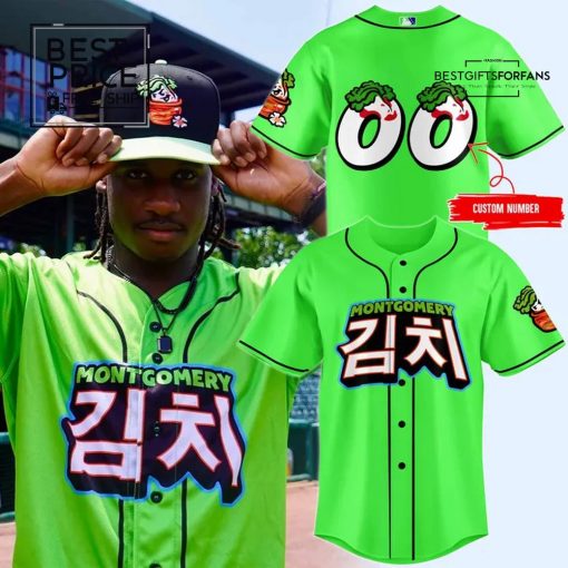 Montgomery Biscuits x 2025 Kimchi Limited Edition Baseball Jersey