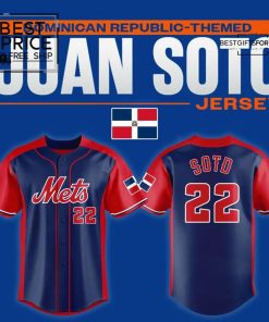 NY Mets Juan Soto Dominican Republic-Themed Limited Edition Baseball Jersey