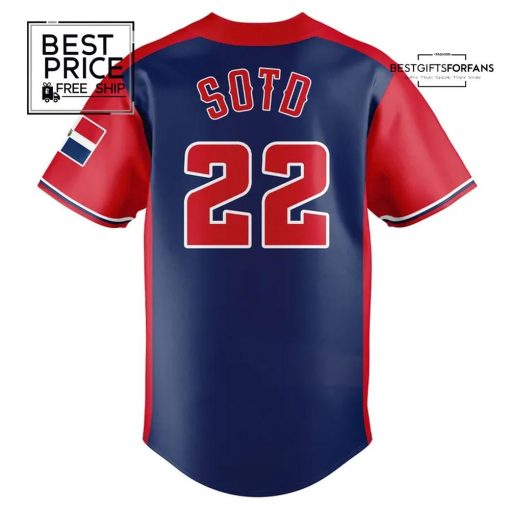 NY Mets Juan Soto Dominican Republic-Themed Limited Edition Baseball Jersey
