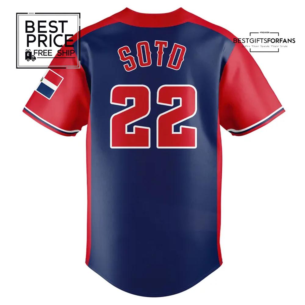 NY Mets Juan Soto Dominican Republic-Themed Limited Edition Baseball Jersey NY Mets Juan Soto Dominican Republic-Themed Limited Edition Baseball Jersey