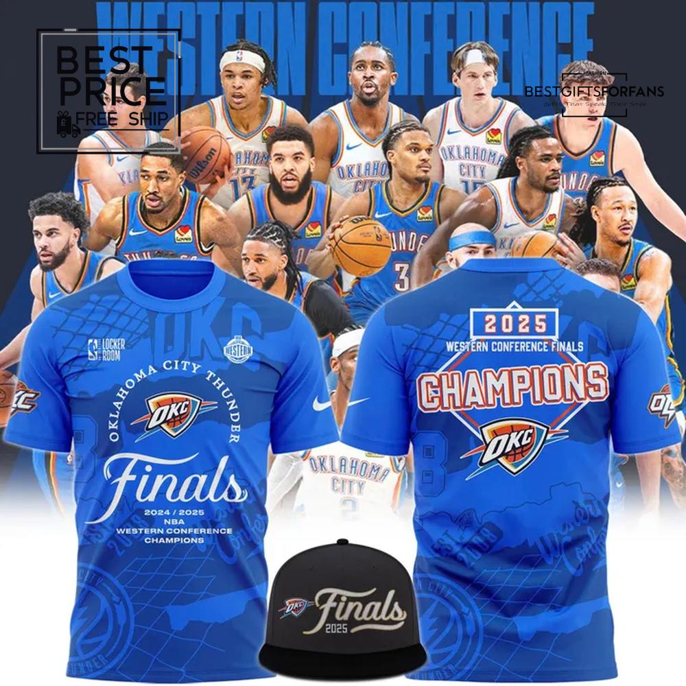 OKC THUNDER 2025 Western Conference Champions Limited Edition T-Shirt OKC THUNDER 2025 Western Conference Champions Limited Edition T-Shirt