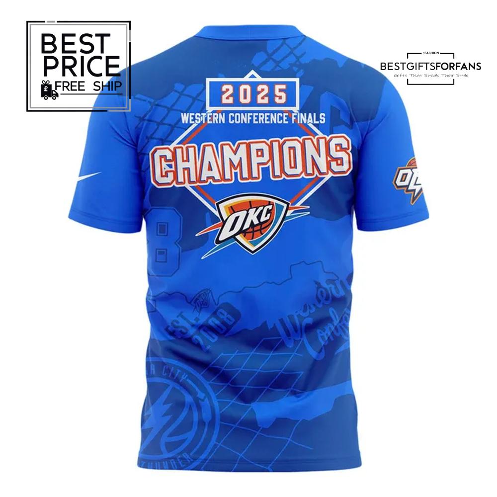 OKC THUNDER 2025 Western Conference Champions Limited Edition T-Shirt OKC THUNDER 2025 Western Conference Champions Limited Edition T-Shirt