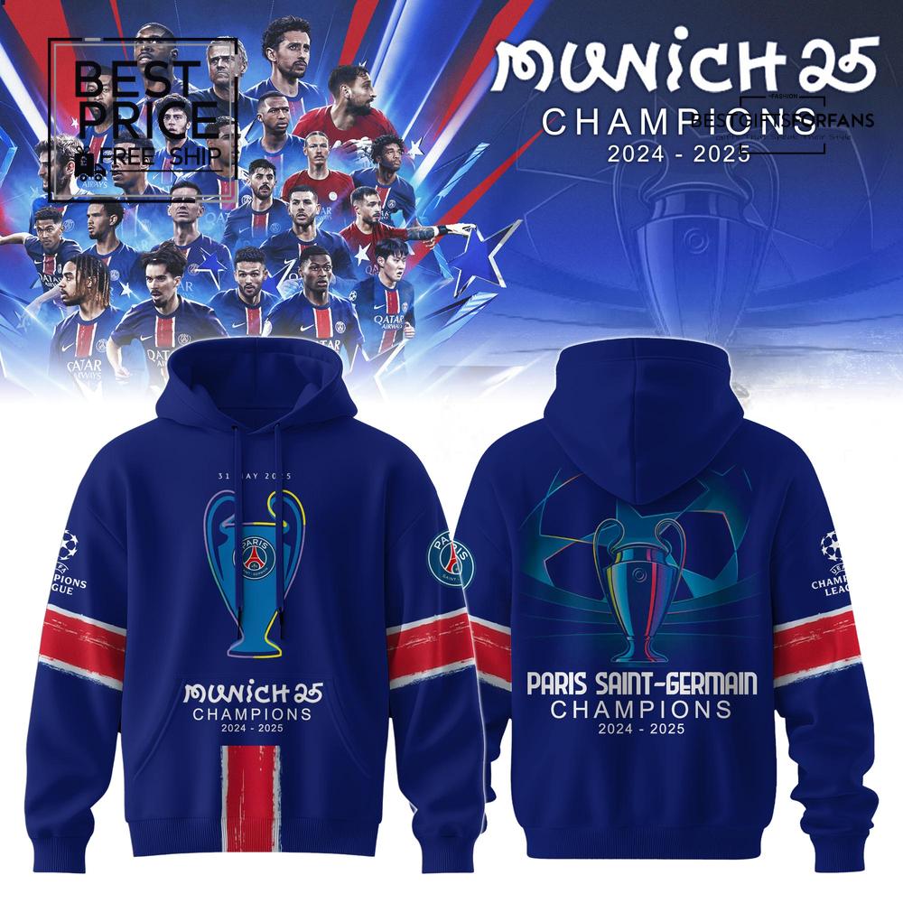 Paris Saint-Germain Champions League Winner 2025 Special Edition Hoodie Paris Saint-Germain Champions League Winner 2025 Special Edition Hoodie