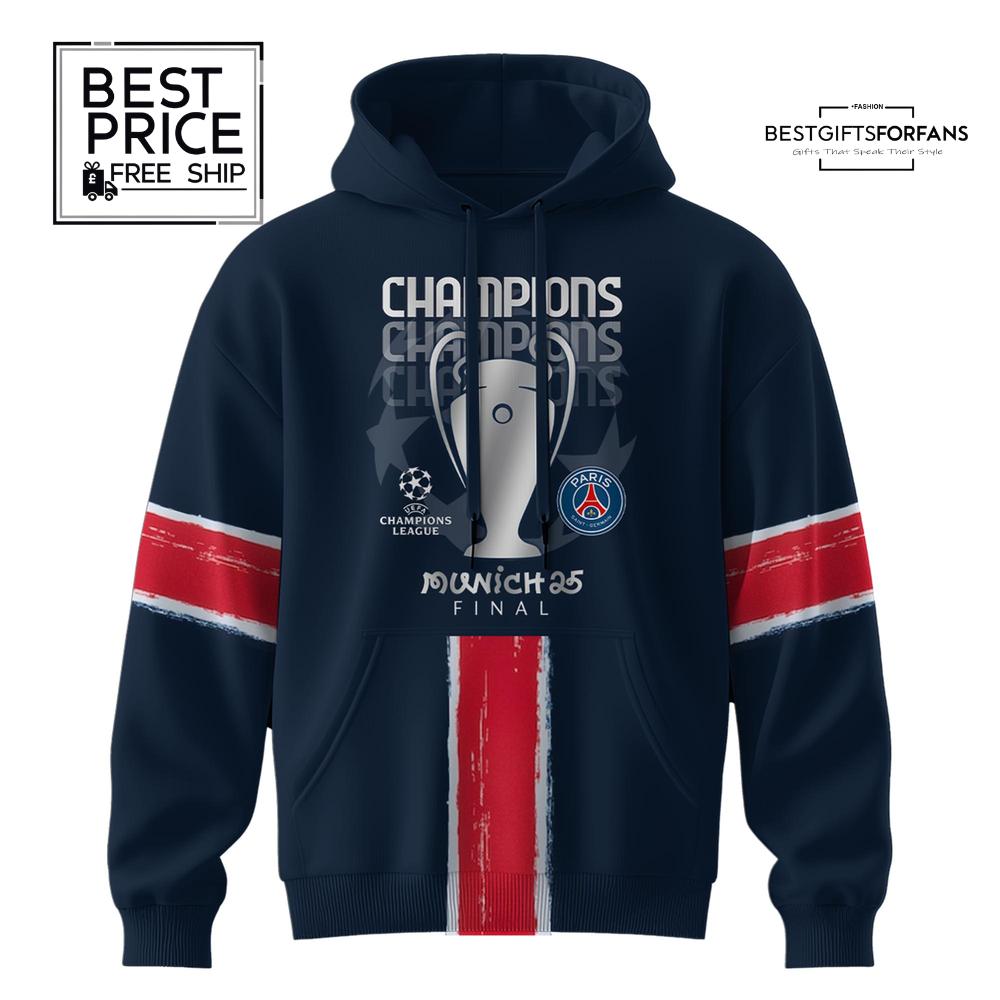 Paris Saint-Germain Champions League Winner 2 2025 Special Edition Hoodie Paris Saint-Germain Champions League Winner 2 2025 Special Edition Hoodie