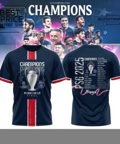  Paris Saint-Germain Champions League winner 2025 Limited Edition T-Shirt