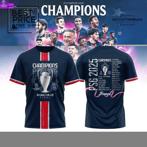  Paris Saint-Germain Champions League winner 2025 Limited Edition T-Shirt