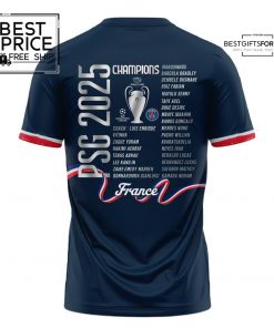 Paris Saint Germain F.C Champions League Winner 2025 T.Shirt 3