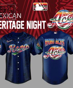 Reno Aces Mexican Heritage Night Blue Combo Limited Edition Baseball Jersey