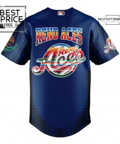 Reno Aces Mexican Heritage Night Blue Combo Jersey 3