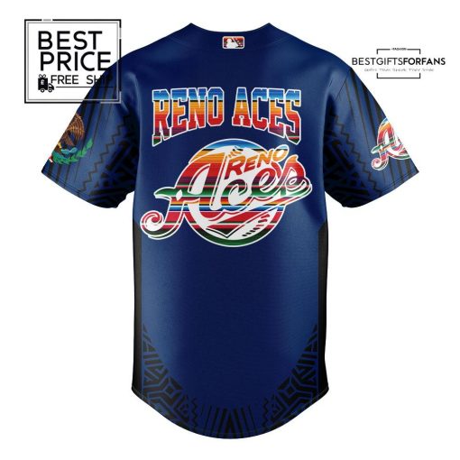 Reno Aces Mexican Heritage Night Blue Combo Limited Edition Baseball Jersey