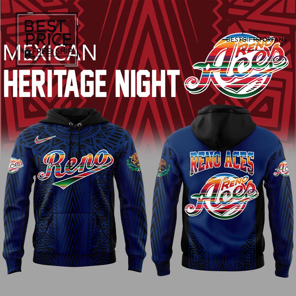 Reno Aces Mexican Heritage Night Blue Special Edition Hoodie Reno Aces Mexican Heritage Night Blue Special Edition Hoodie