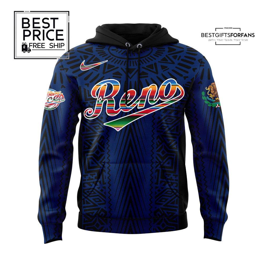 Reno Aces Mexican Heritage Night Blue Special Edition Hoodie Reno Aces Mexican Heritage Night Blue Special Edition Hoodie