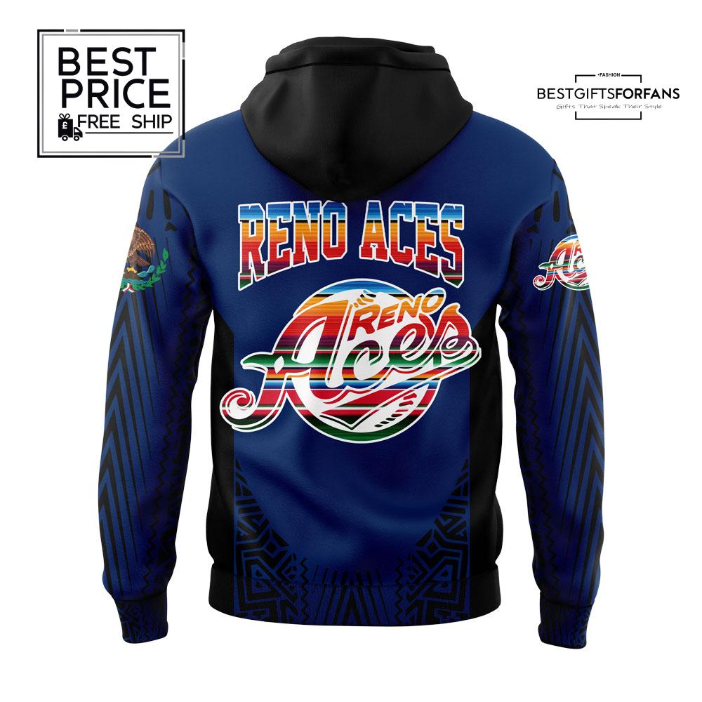 Reno Aces Mexican Heritage Night Blue Special Edition Hoodie Reno Aces Mexican Heritage Night Blue Special Edition Hoodie