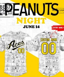 Reno Aces x 2025 Peanuts Night Limited Edition Baseball Jersey