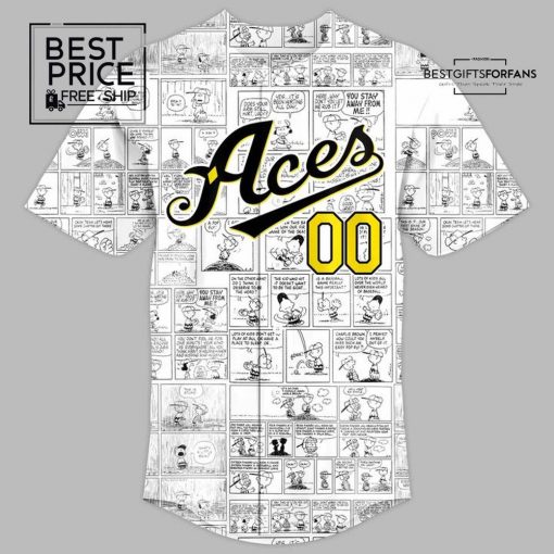 Reno Aces x 2025 Peanuts Night Limited Edition Baseball Jersey