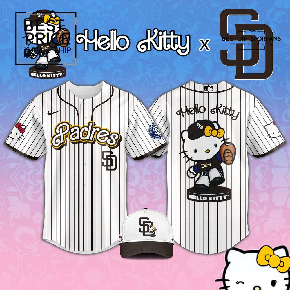 Hello Kitty x Padres Limited Edition Baseball Jersey Hello Kitty x Padres Limited Edition Baseball Jersey