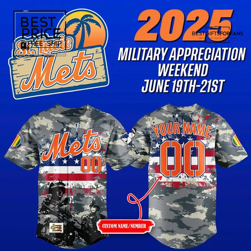 St. Lucie Mets x 2025 Military Appreciation Weekend Limited Edition Baseball Jersey St. Lucie Mets x 2025 Military Appreciation Weekend Limited Edition Baseball Jersey