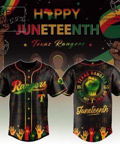 Texas Rangers Exclusive Juneteenth Celebration Limited Edition Baseball Jersey
