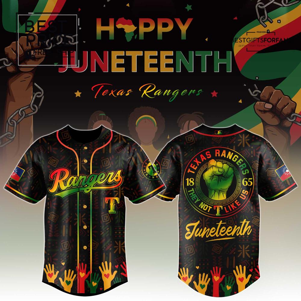 Texas Rangers Exclusive Juneteenth Celebration Limited Edition Baseball Jersey Texas Rangers Exclusive Juneteenth Celebration Limited Edition Baseball Jersey