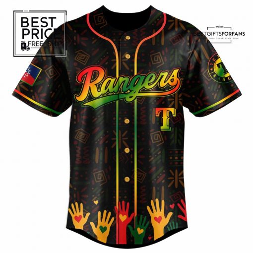 Texas Rangers Exclusive Juneteenth Celebration Limited Edition Baseball Jersey