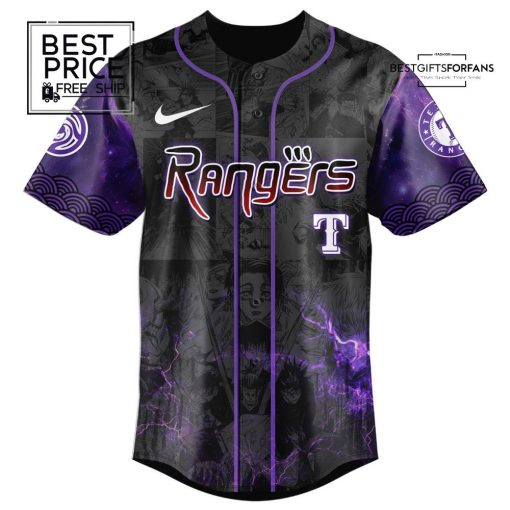 Texas Rangers MLB x Jujutsu Kaisen Limited Edition Baseball Jersey