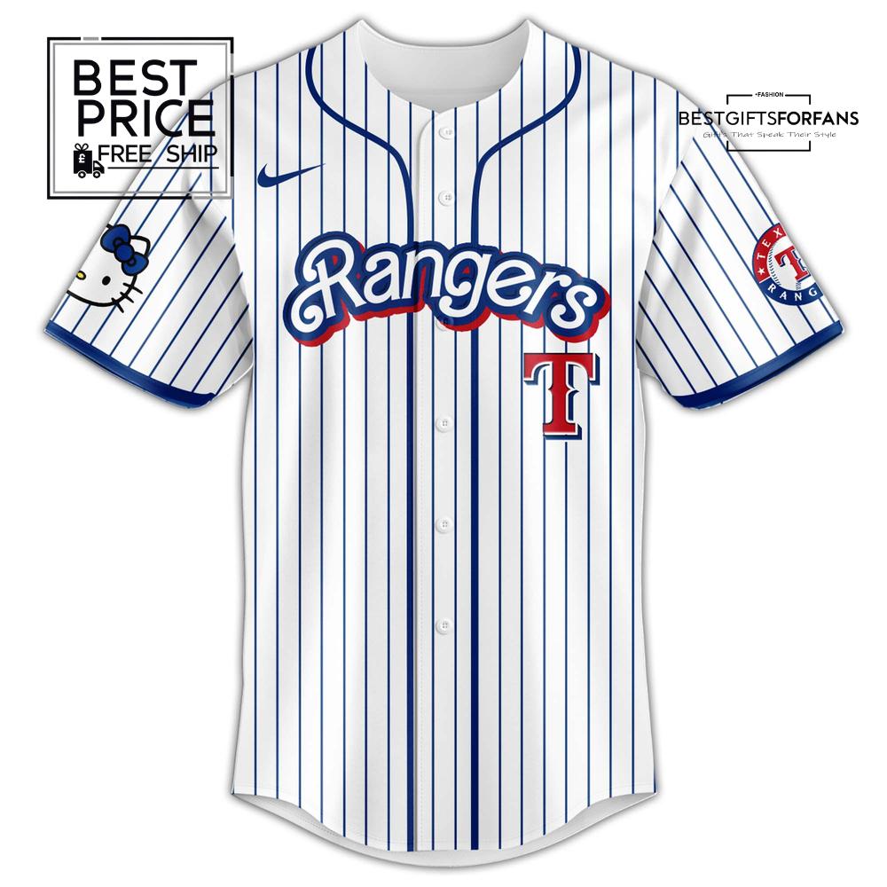 Hello Kitty x Rangers Limited Edition Baseball Jersey Hello Kitty x Rangers Limited Edition Baseball Jersey