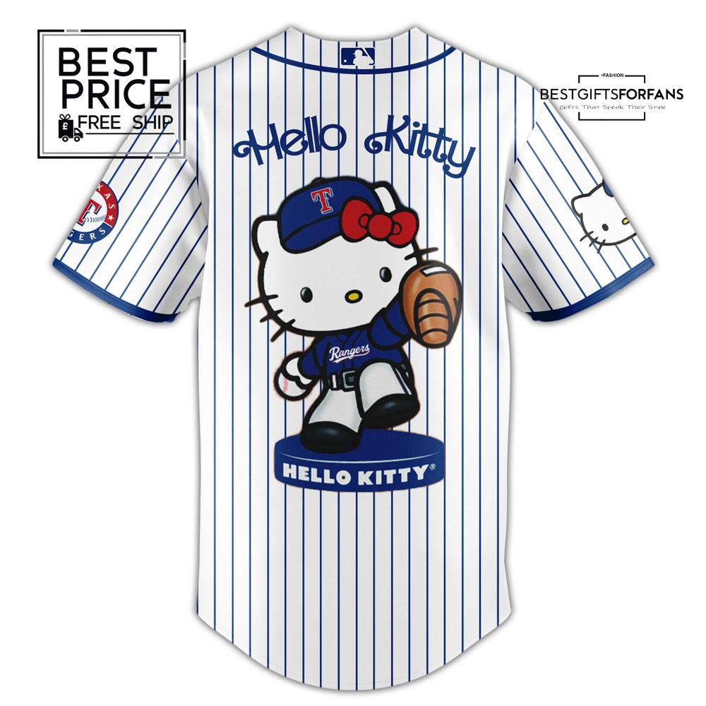 Hello Kitty x Rangers Limited Edition Baseball Jersey Hello Kitty x Rangers Limited Edition Baseball Jersey
