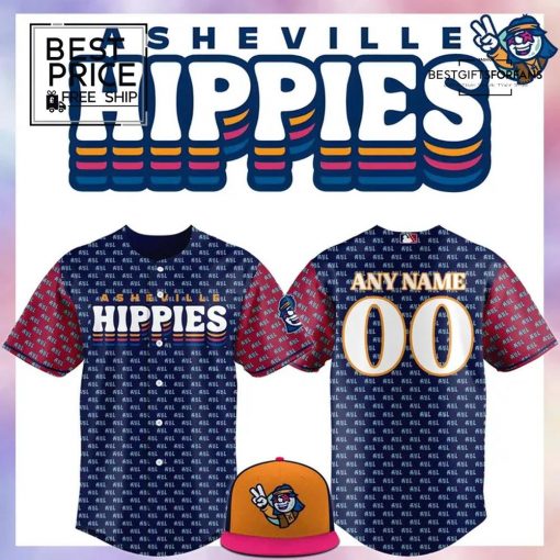 The Asheville Tourists Hippies Replica Limited Edition Baseball Jersey