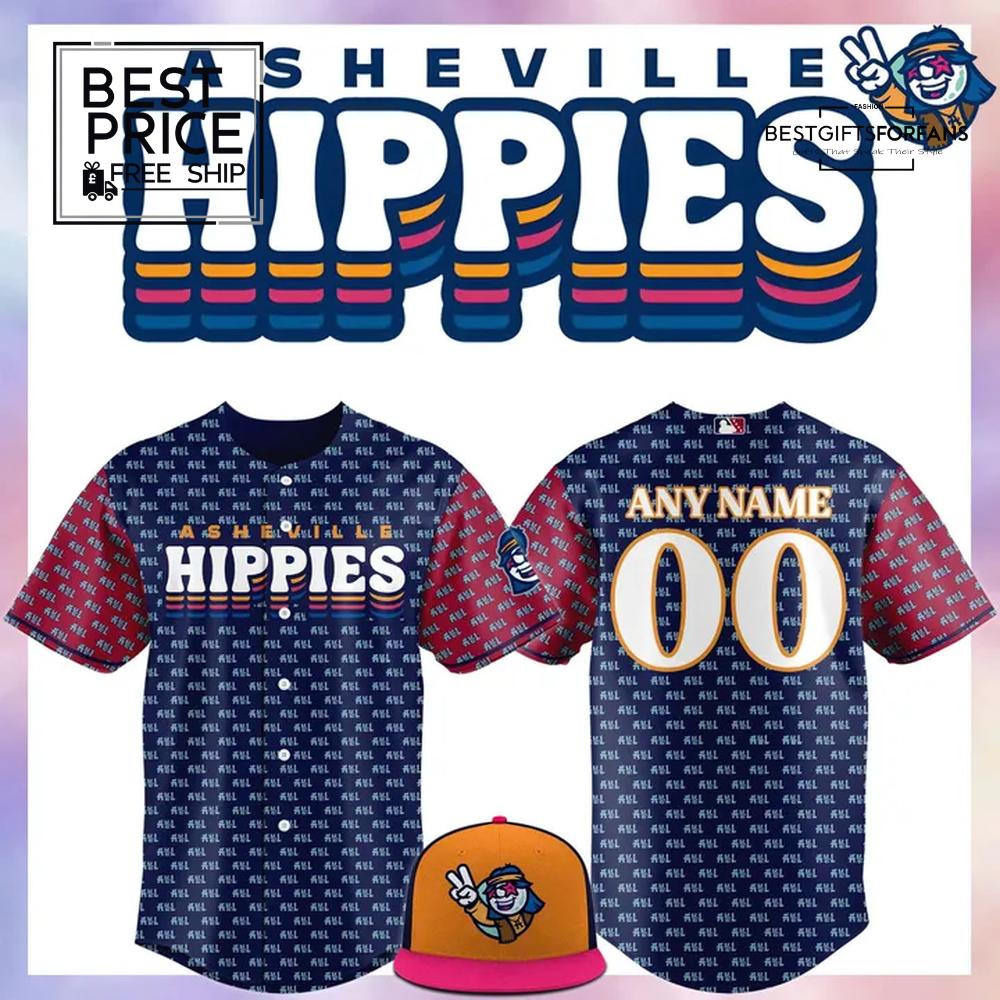 The Asheville Tourists Hippies Replica Limited Edition Baseball Jersey The Asheville Tourists Hippies Replica Limited Edition Baseball Jersey