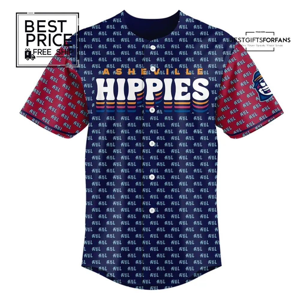 The Asheville Tourists Hippies Replica Limited Edition Baseball Jersey The Asheville Tourists Hippies Replica Limited Edition Baseball Jersey