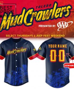  Toledo Mud Crawlers Adult Replica Limited Edition Baseball Jersey