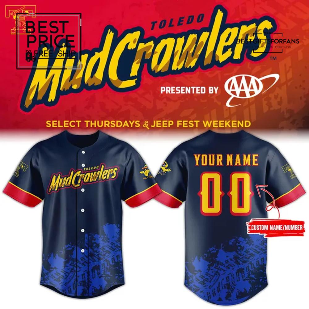 Toledo Mud Crawlers Adult Replica Limited Edition Baseball Jersey Toledo Mud Crawlers Adult Replica Limited Edition Baseball Jersey