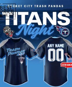 Trash Pandas x Tennessee Titans Night Limited Edition Baseball Jersey