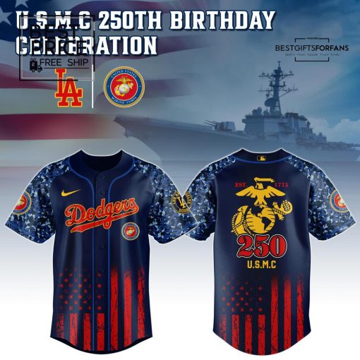US USMC 250th Birthday Limited Edition Baseball Jersey