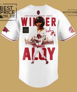 Wehiwa Kapahulehua Aloy 2025 Golden Spikes Award Winner Jersey 2