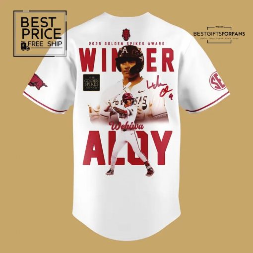 Wehiwa Kapahulehua Aloy 2025 Golden Spikes Award Winner Limited Edition Baseball Jersey
