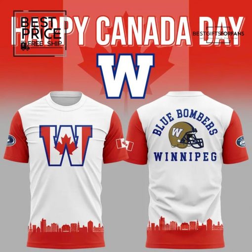 Winnipeg Blue Bombers 2025 Canada Day Special Edition T-Shirt