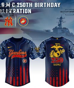 2025 Yankees x MLB x US Marine Corps 250th Birthday Limited Edition Baseball Jersey