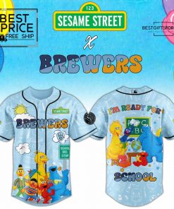 Brewers x Sesame Back to School Limited Edition Baseball Jersey